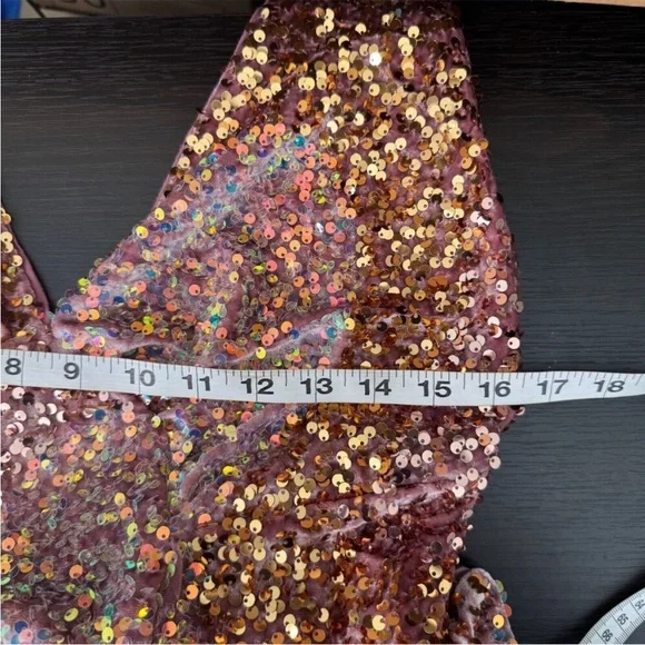 NWT Free People Multicolor Sequin Halter Dress - Picture 4 of 9